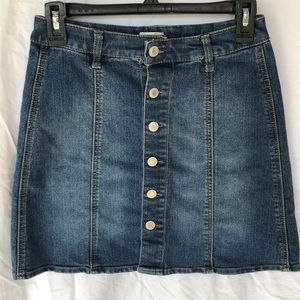 Jean mini skirt
